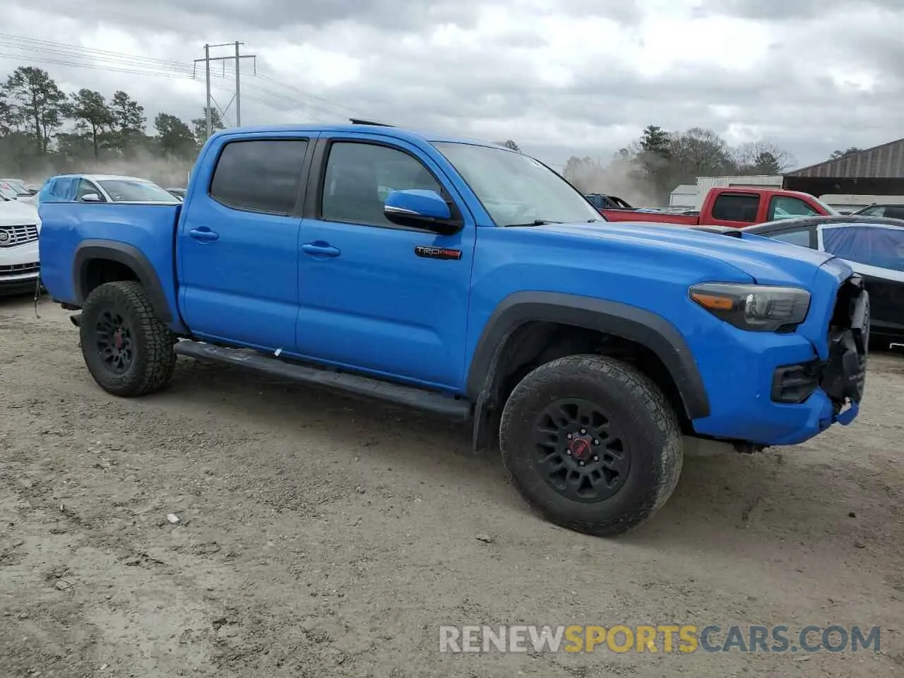 4 fotografías del automóvil dañado 5TFCZ5AN1KX185793 TOYOTA TACOMA 2019