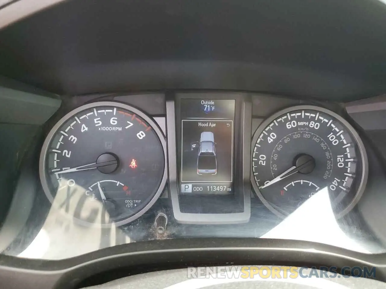 9 fotografías del automóvil dañado 5TFCZ5AN1KX206478 TOYOTA TACOMA 2019