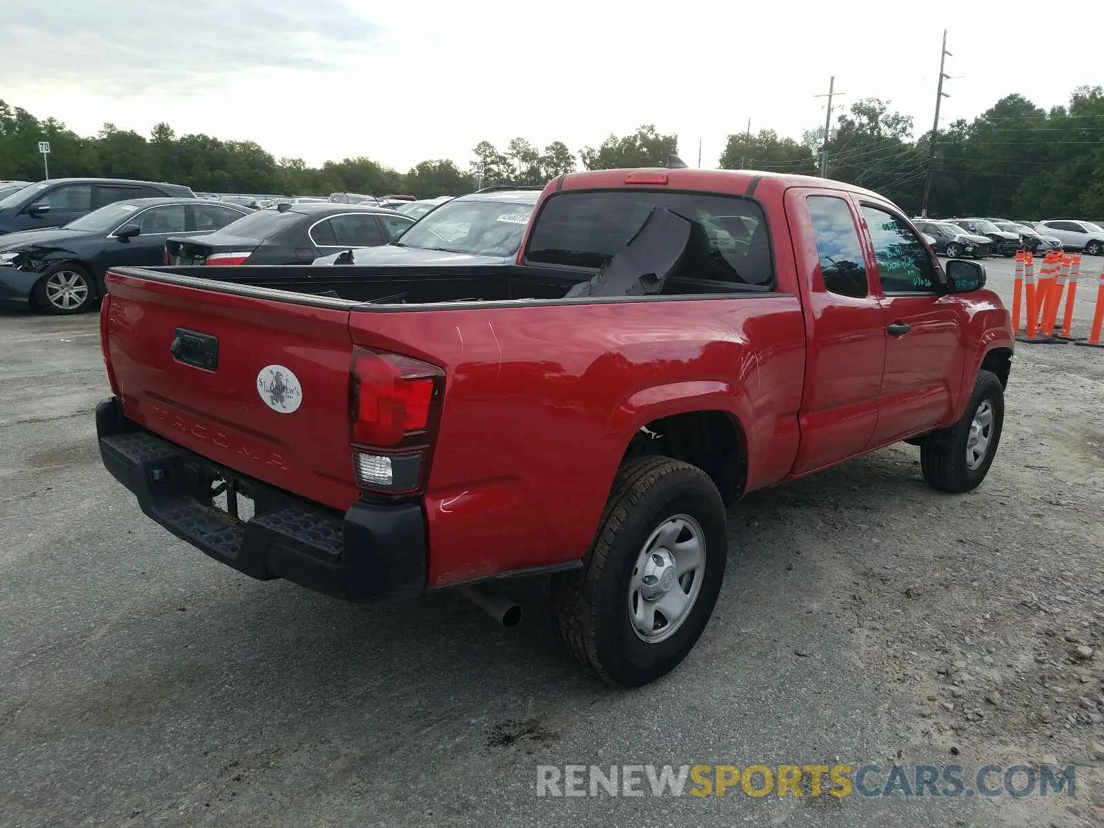 4 fotografías del automóvil dañado 5TFRX5GN1KX140313 TOYOTA TACOMA 2019