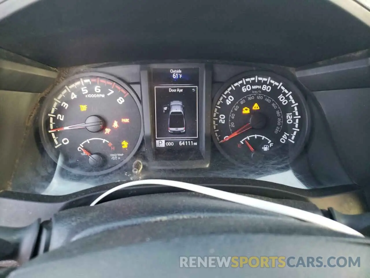 8 fotografías del automóvil dañado 5TFRX5GN8KX144696 TOYOTA TACOMA 2019