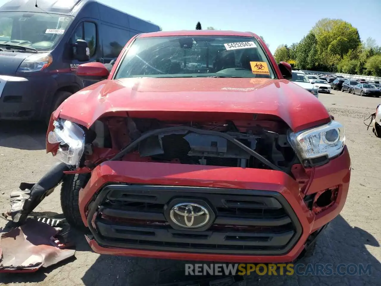 5 fotografías del automóvil dañado 5TFSX5EN8KX065520 TOYOTA TACOMA 2019