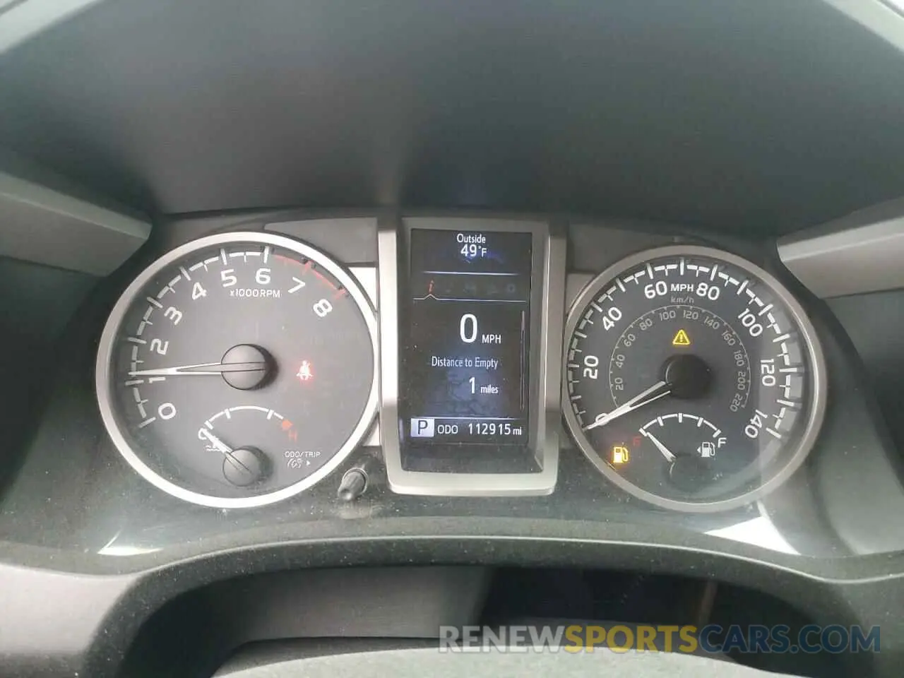 9 fotografías del automóvil dañado 5TFSZ5AN9KX200780 TOYOTA TACOMA 2019