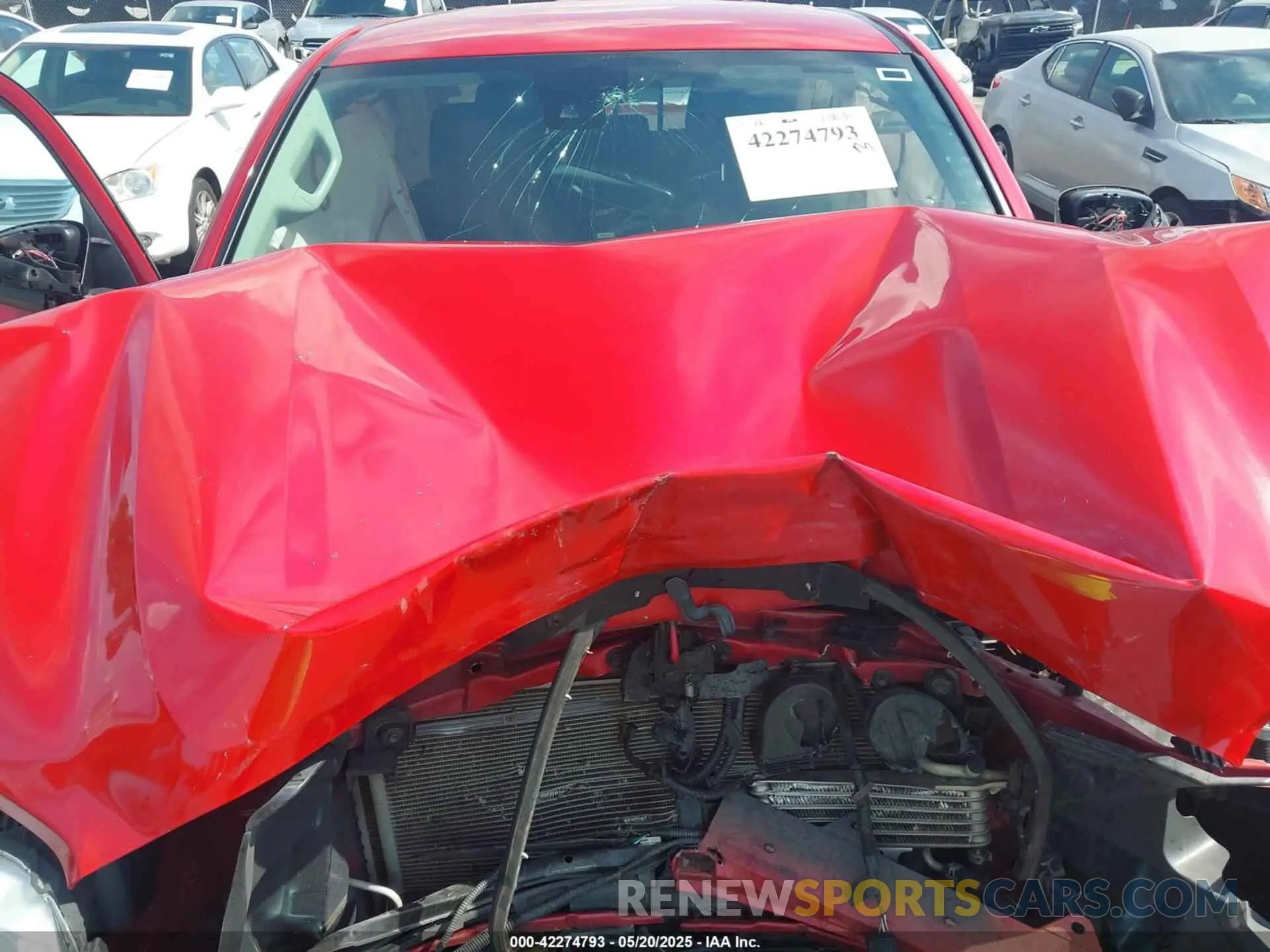 10 fotografías del automóvil dañado 3TMAZ5CN0LM125435 TOYOTA TACOMA 2020