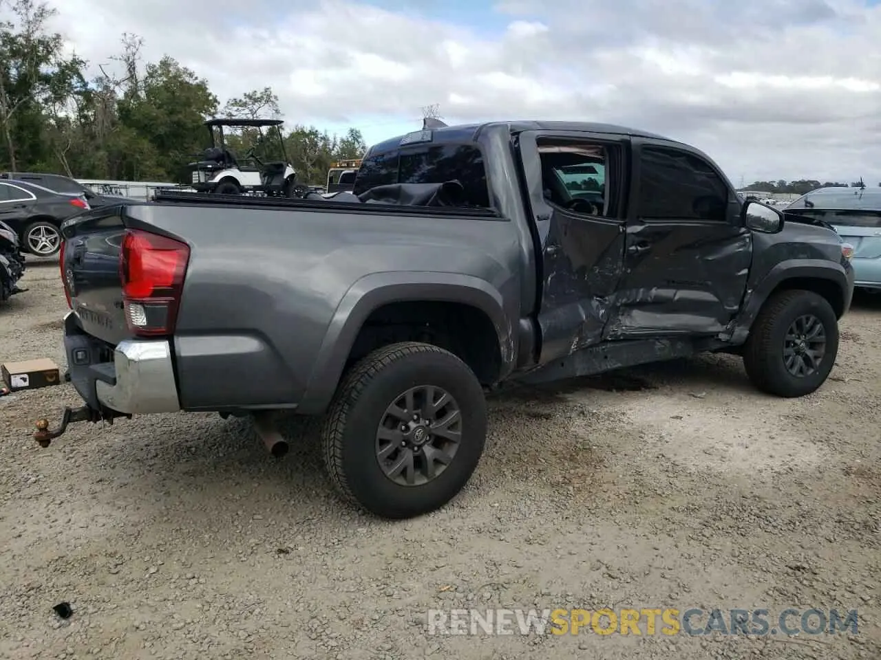 3 fotografías del automóvil dañado 3TMAZ5CN0LM134555 TOYOTA TACOMA 2020
