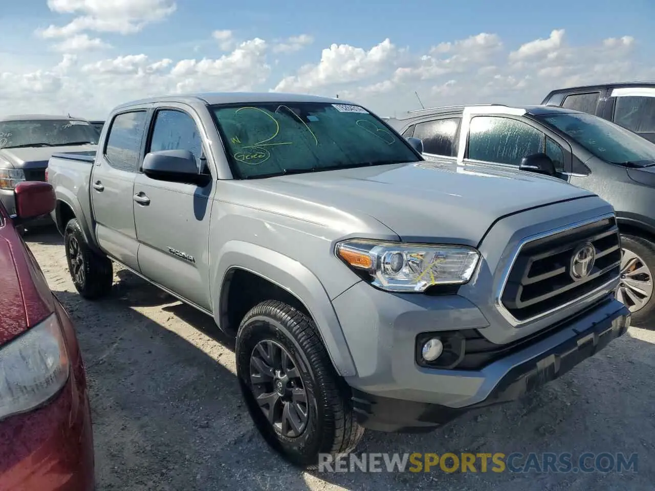 4 fotografías del automóvil dañado 3TMAZ5CN2LM131382 TOYOTA TACOMA 2020