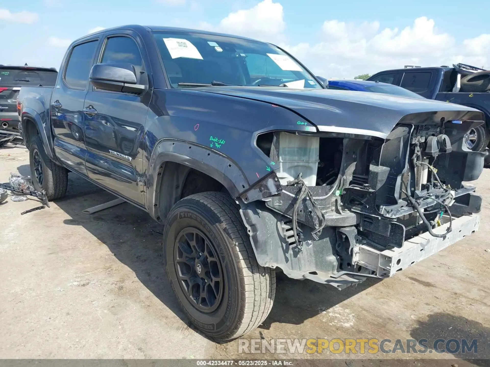 1 fotografías del automóvil dañado 3TMAZ5CN5LM140383 TOYOTA TACOMA 2020
