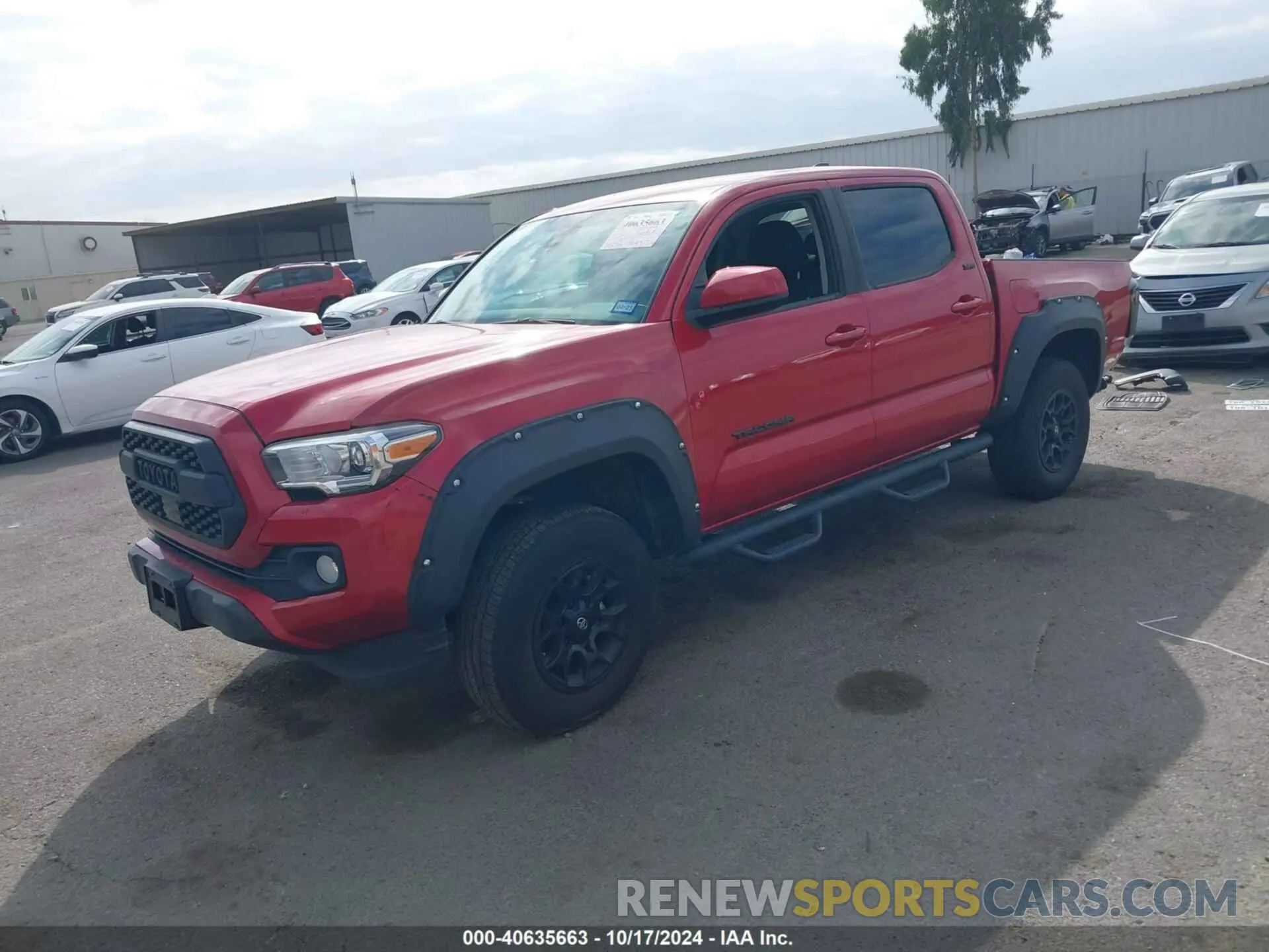 2 fotografías del automóvil dañado 3TMAZ5CN6LM135743 TOYOTA TACOMA 2020