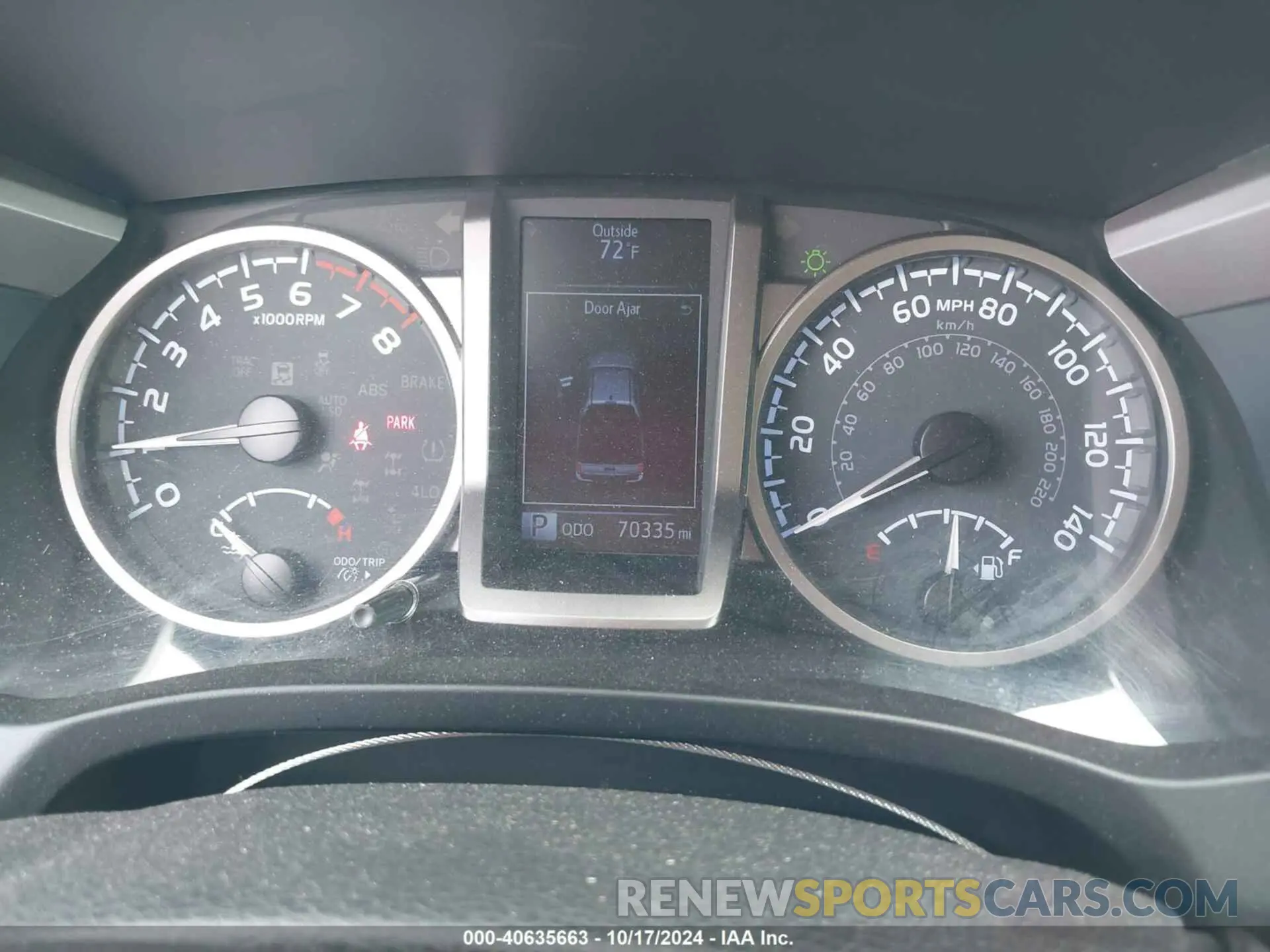 7 fotografías del automóvil dañado 3TMAZ5CN6LM135743 TOYOTA TACOMA 2020