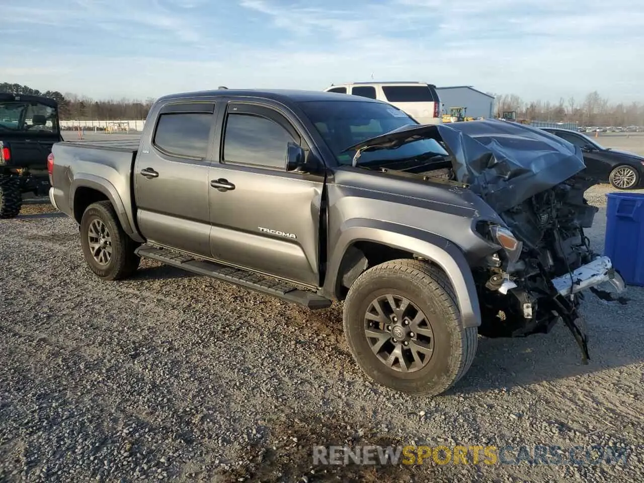 4 fotografías del automóvil dañado 3TMAZ5CNXLM122588 TOYOTA TACOMA 2020