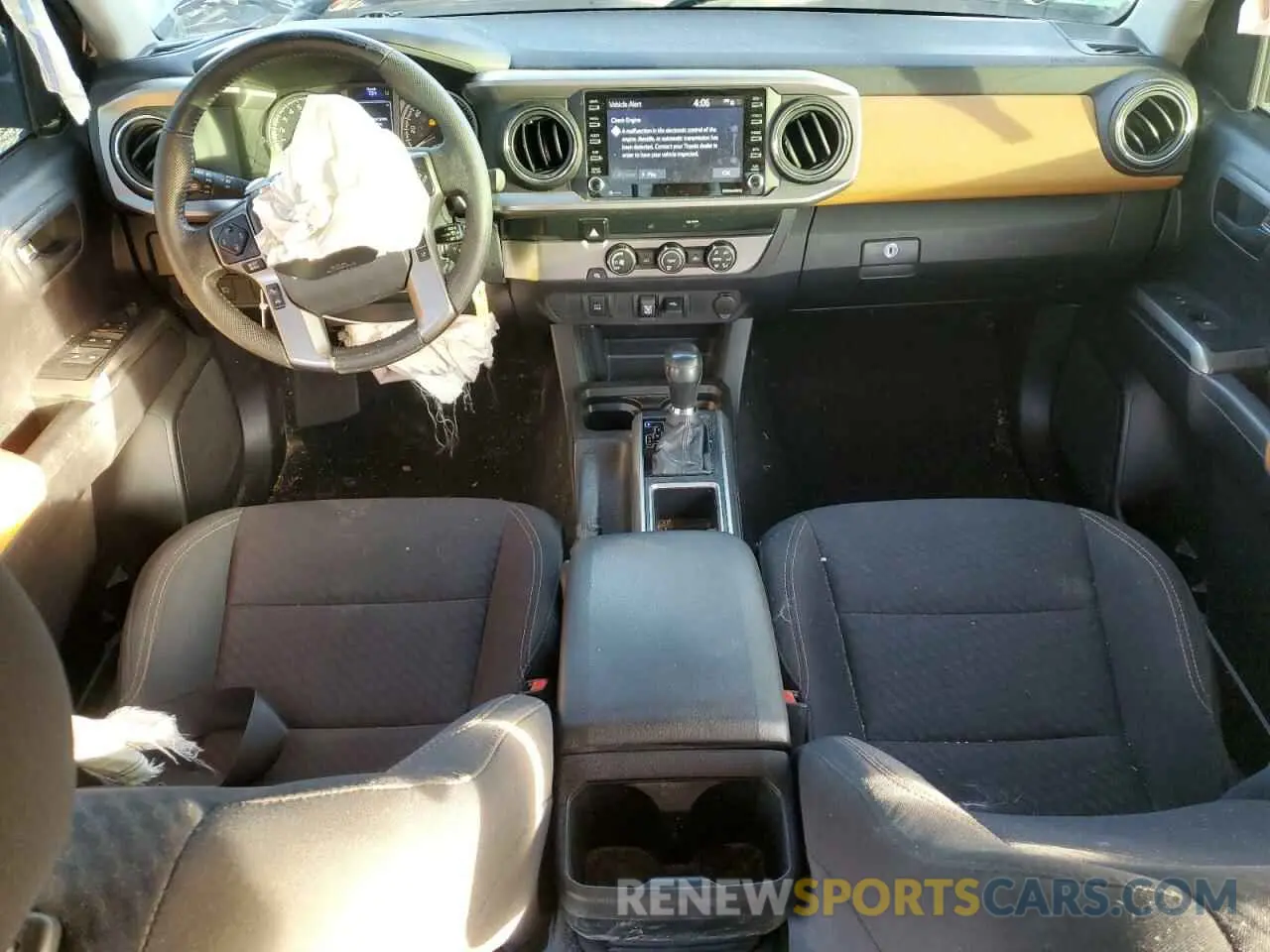 8 fotografías del automóvil dañado 3TMAZ5CNXLM122588 TOYOTA TACOMA 2020