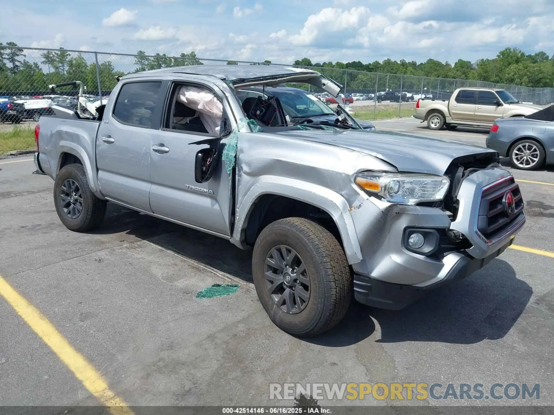 1 fotografías del automóvil dañado 3TMAZ5CNXLM135065 TOYOTA TACOMA 2020