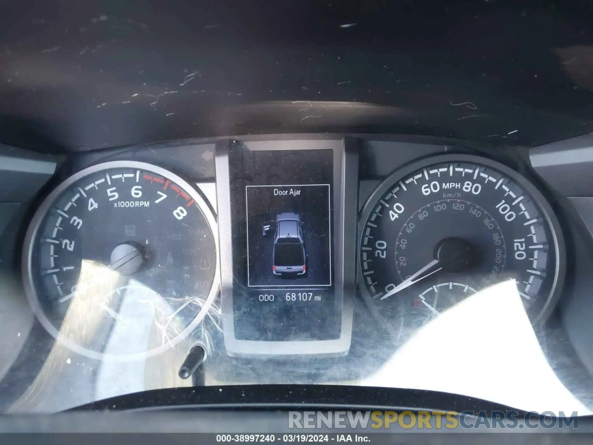 7 fotografías del automóvil dañado 3TMCZ5AN0LM289988 TOYOTA TACOMA 2020