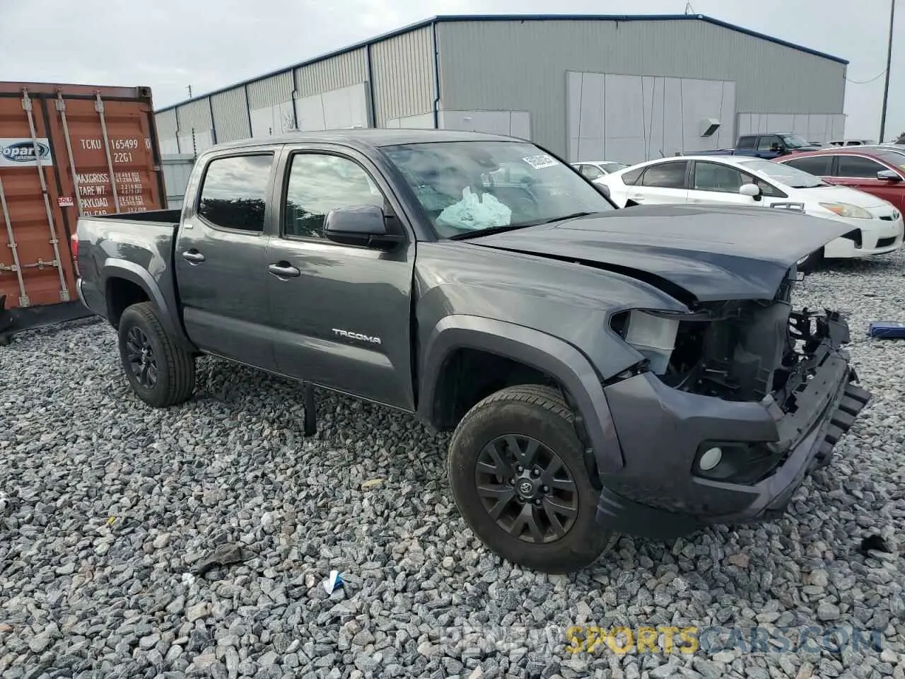4 fotografías del automóvil dañado 3TMCZ5AN0LM346335 TOYOTA TACOMA 2020