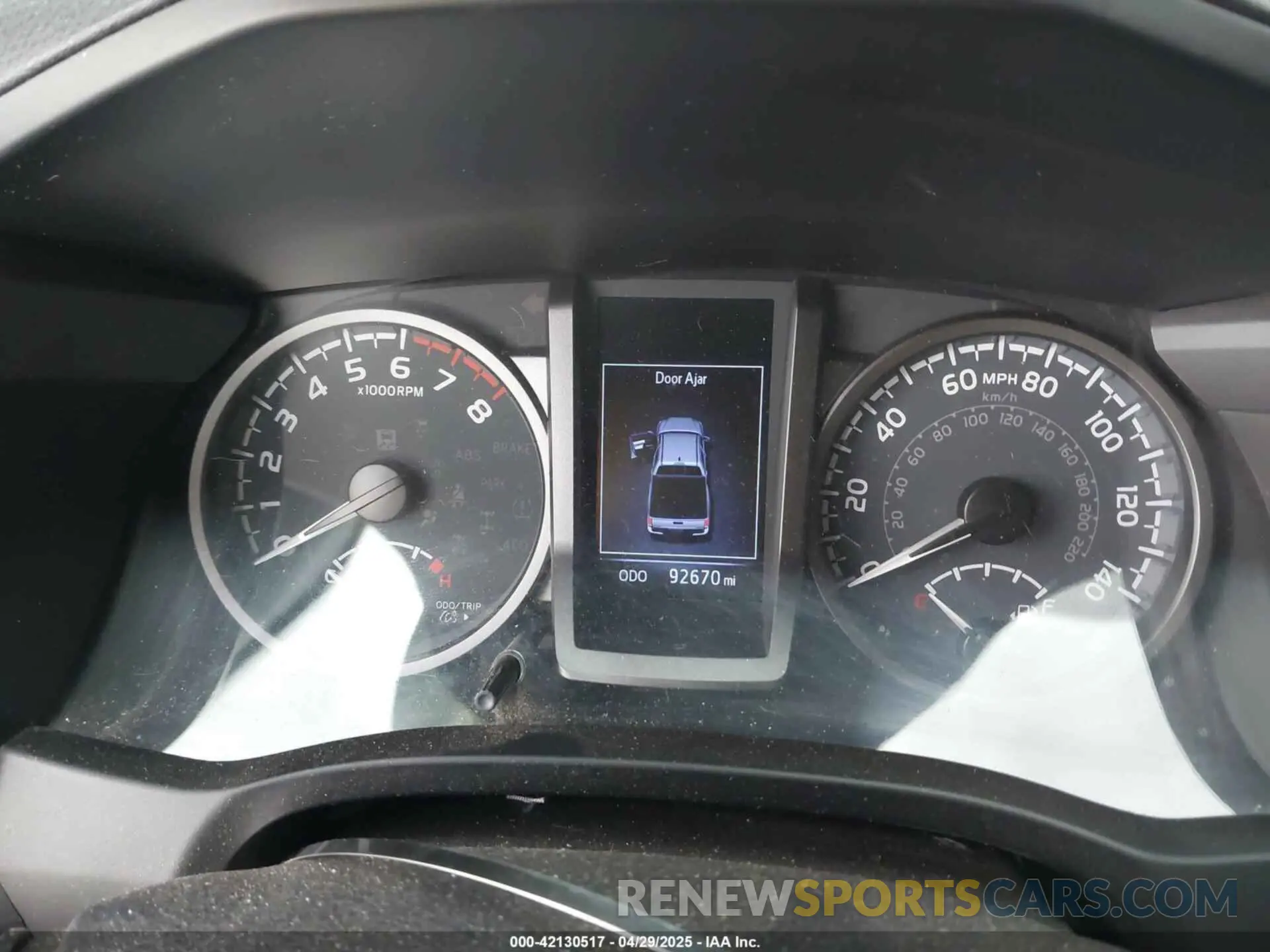 7 fotografías del automóvil dañado 3TMCZ5AN1LM337904 TOYOTA TACOMA 2020