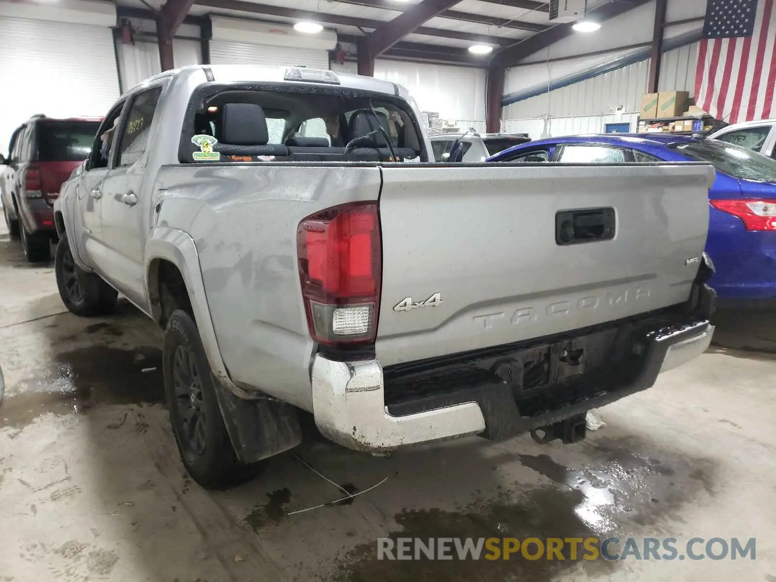3 fotografías del automóvil dañado 3TMCZ5AN2LM296358 TOYOTA TACOMA 2020