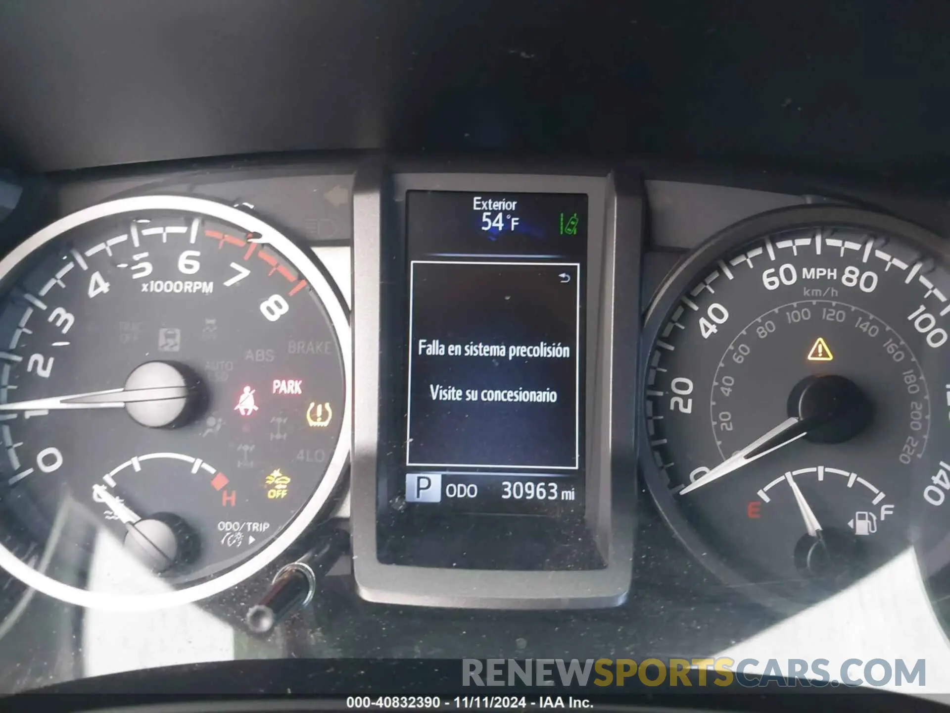 7 fotografías del automóvil dañado 3TMCZ5AN2LM325843 TOYOTA TACOMA 2020