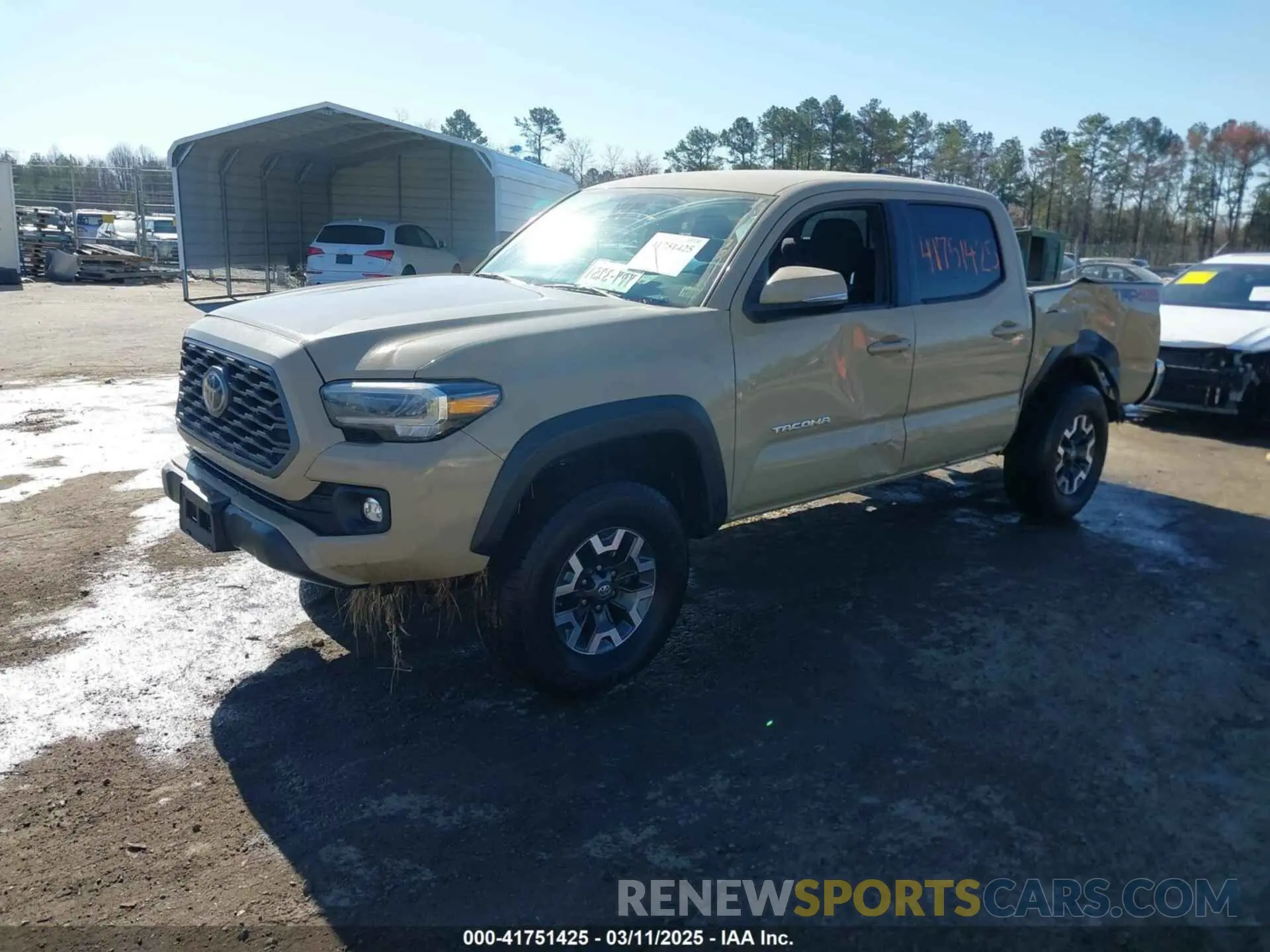 2 fotografías del automóvil dañado 3TMCZ5AN2LM356140 TOYOTA TACOMA 2020