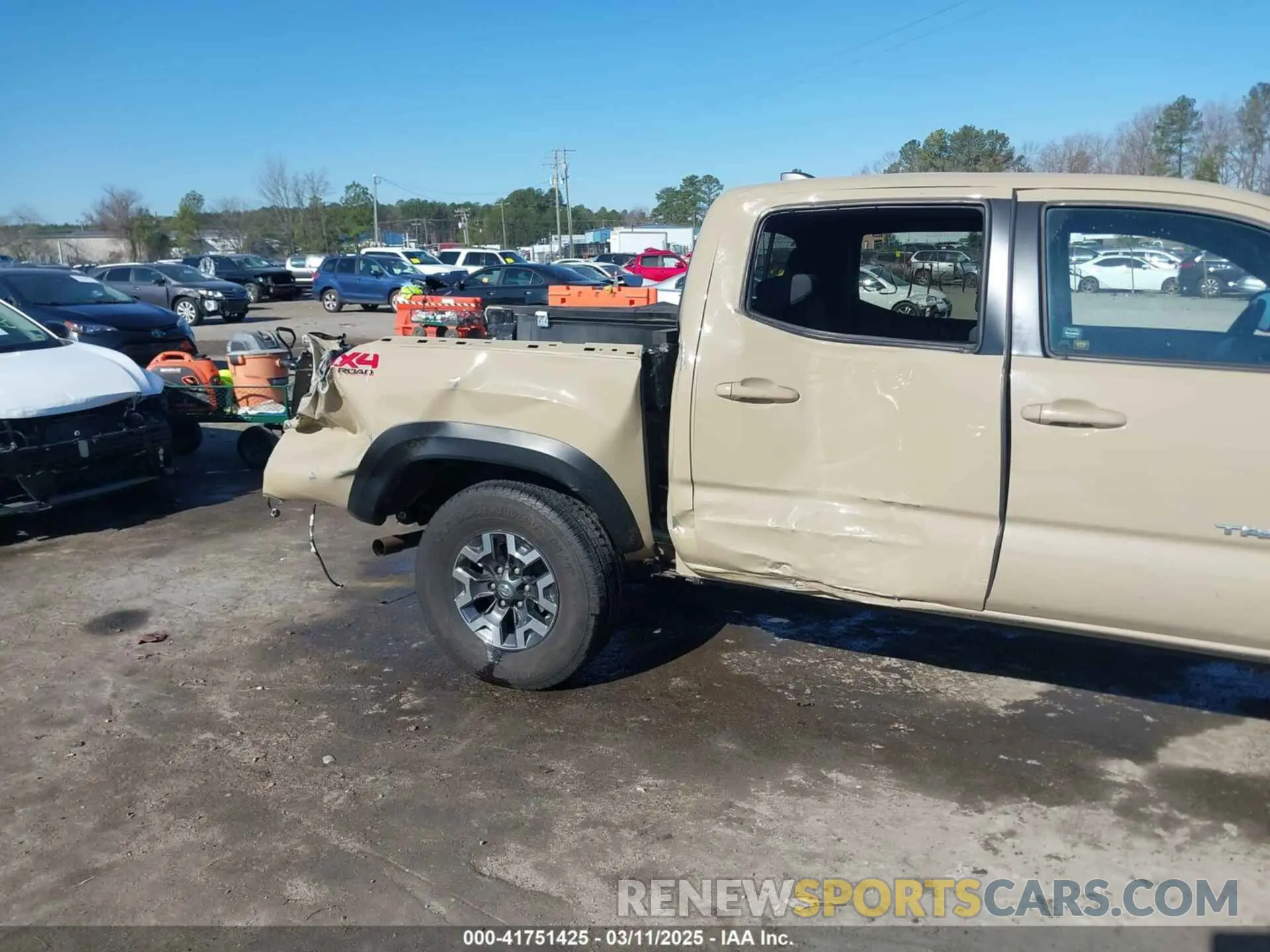 6 fotografías del automóvil dañado 3TMCZ5AN2LM356140 TOYOTA TACOMA 2020