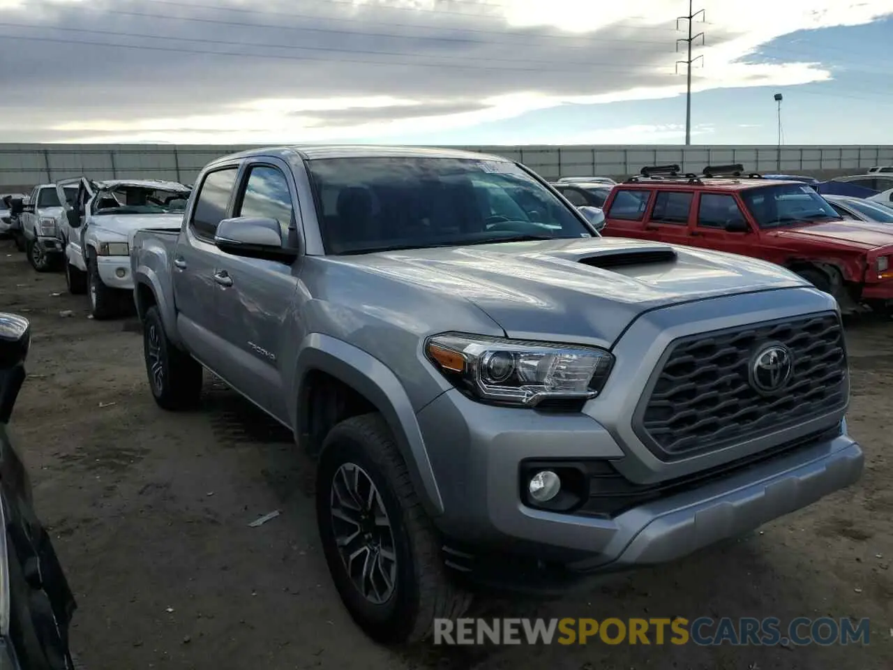 4 fotografías del automóvil dañado 3TMCZ5AN2LM363508 TOYOTA TACOMA 2020