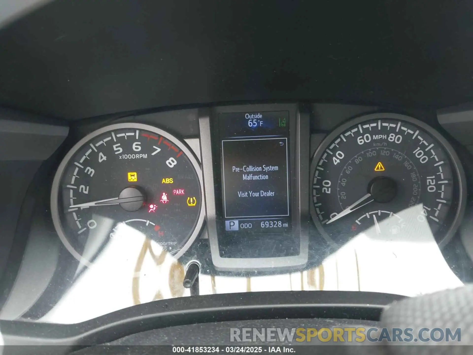 7 fotografías del automóvil dañado 3TMCZ5AN3LM318125 TOYOTA TACOMA 2020