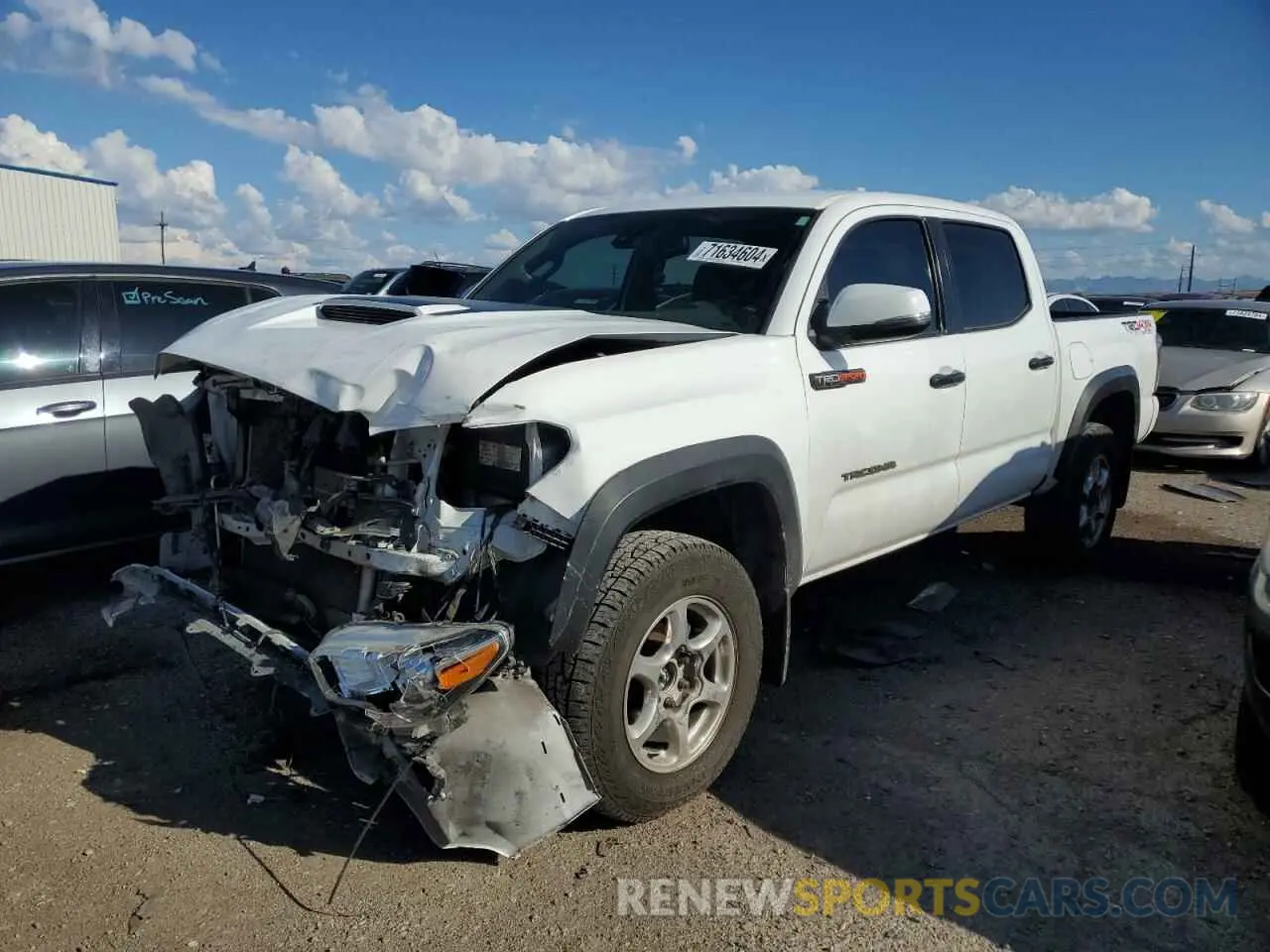 1 fotografías del automóvil dañado 3TMCZ5AN4LM312592 TOYOTA TACOMA 2020