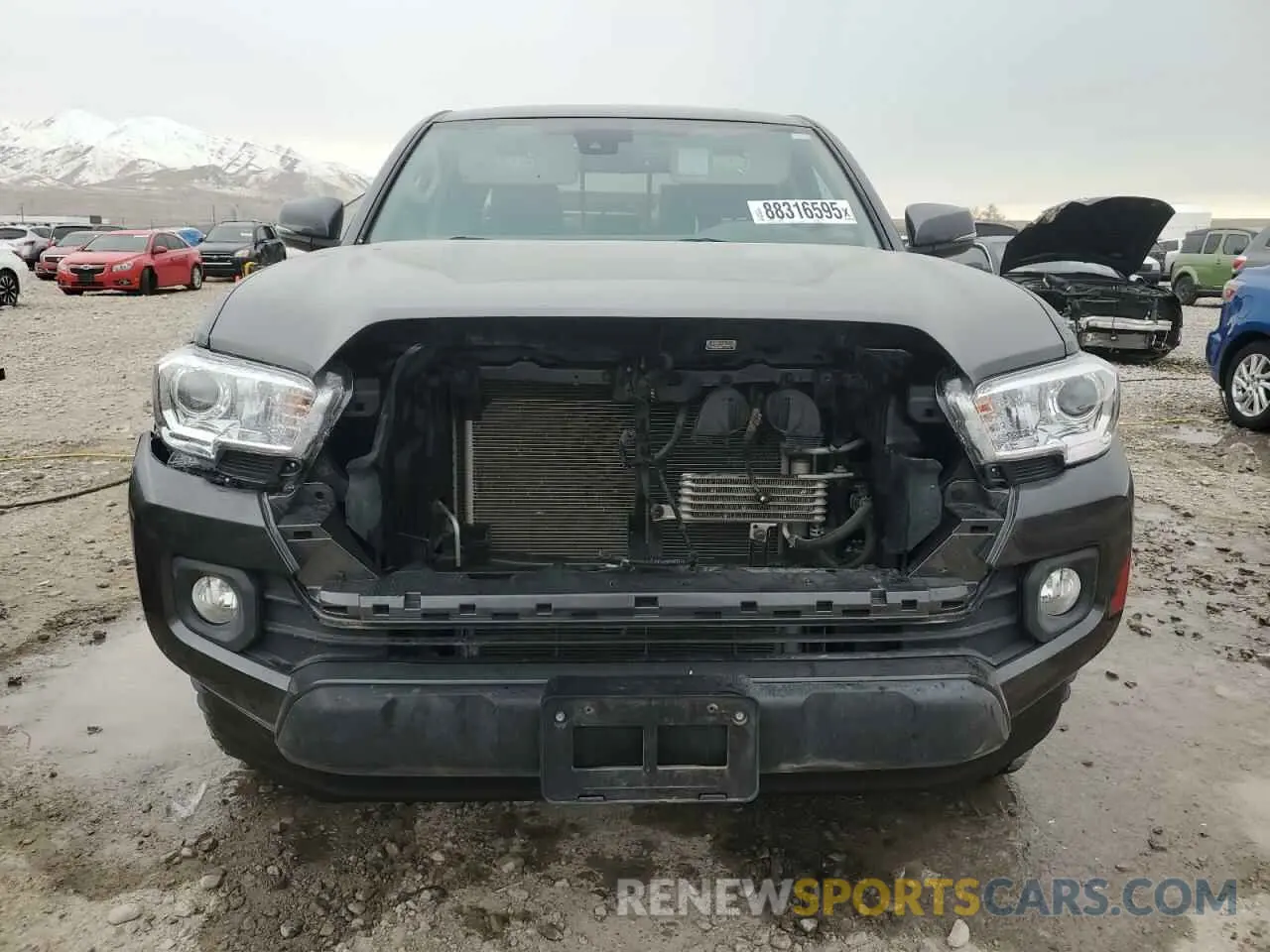 5 fotografías del automóvil dañado 3TMCZ5AN4LM319686 TOYOTA TACOMA 2020