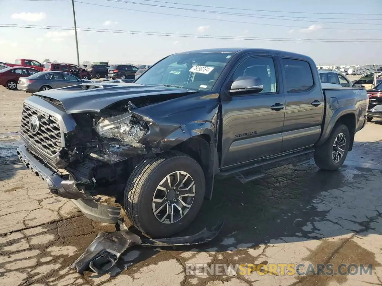1 fotografías del automóvil dañado 3TMCZ5AN5LM339784 TOYOTA TACOMA 2020