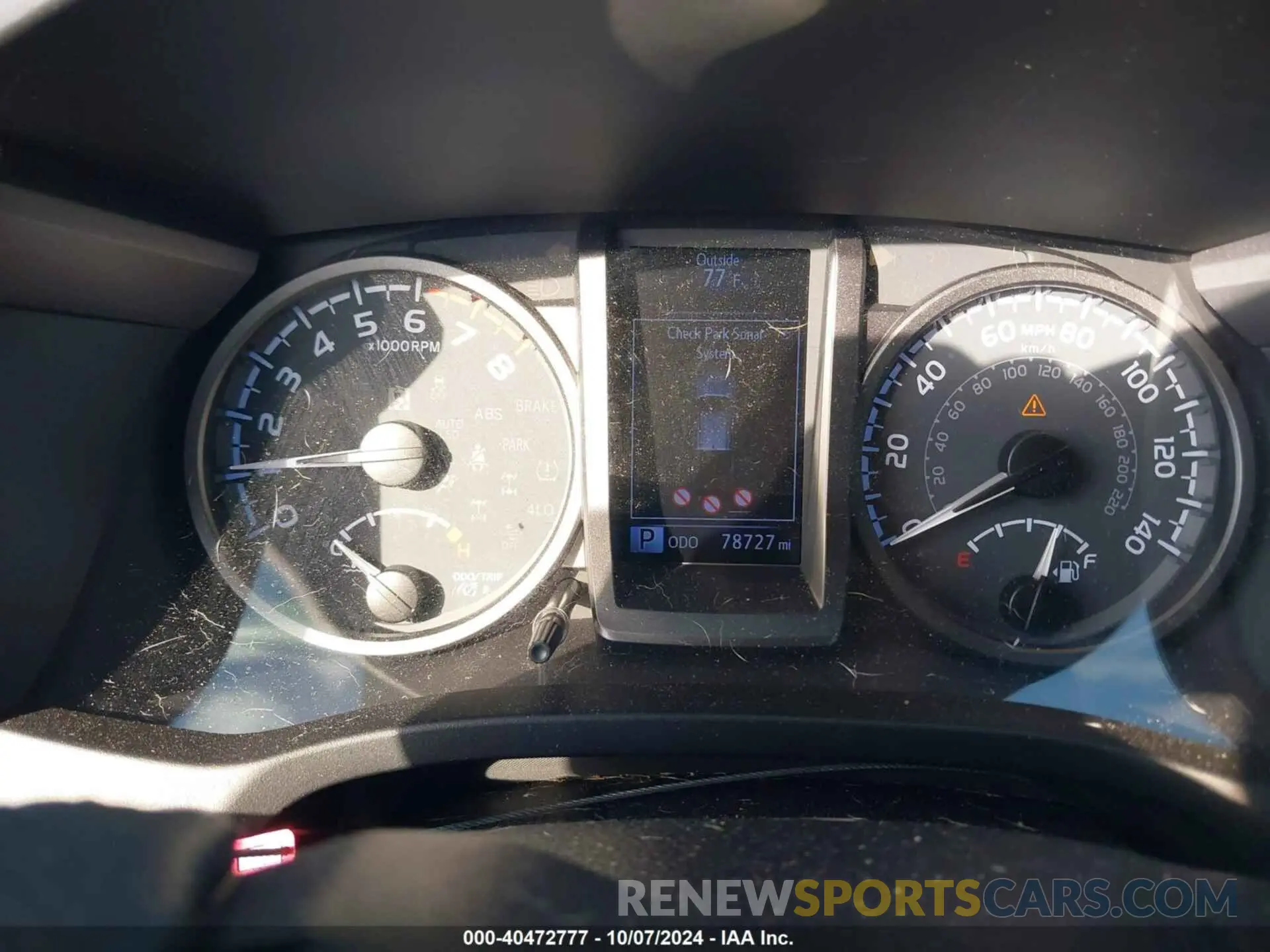 7 fotografías del automóvil dañado 3TMCZ5AN7LM327474 TOYOTA TACOMA 2020