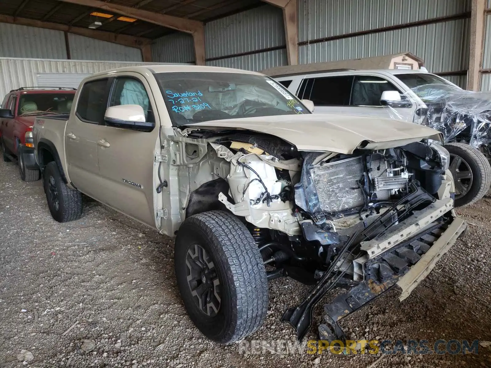 1 fotografías del automóvil dañado 3TMCZ5AN7LM335512 TOYOTA TACOMA 2020