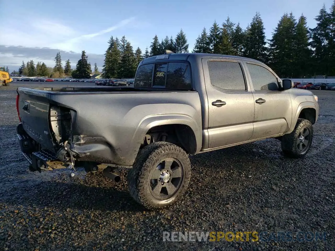 3 fotografías del automóvil dañado 3TMCZ5AN8LM338399 TOYOTA TACOMA 2020