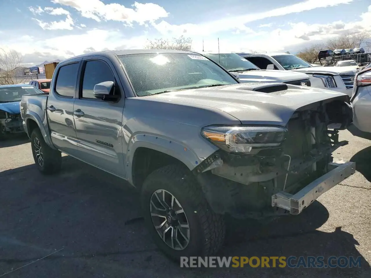 4 fotografías del automóvil dañado 3TMCZ5AN8LM361150 TOYOTA TACOMA 2020