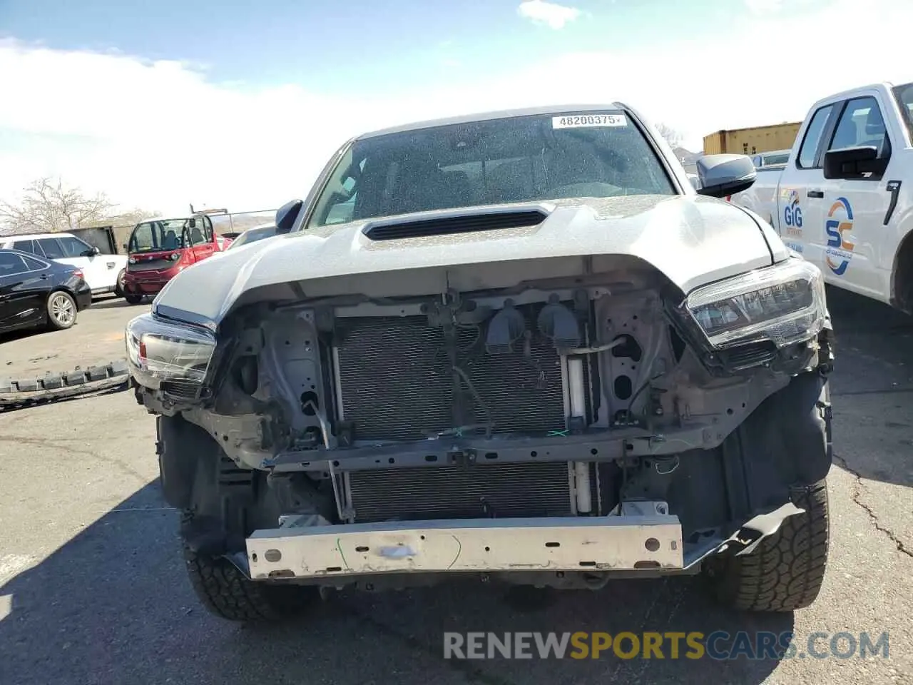 5 fotografías del automóvil dañado 3TMCZ5AN8LM361150 TOYOTA TACOMA 2020