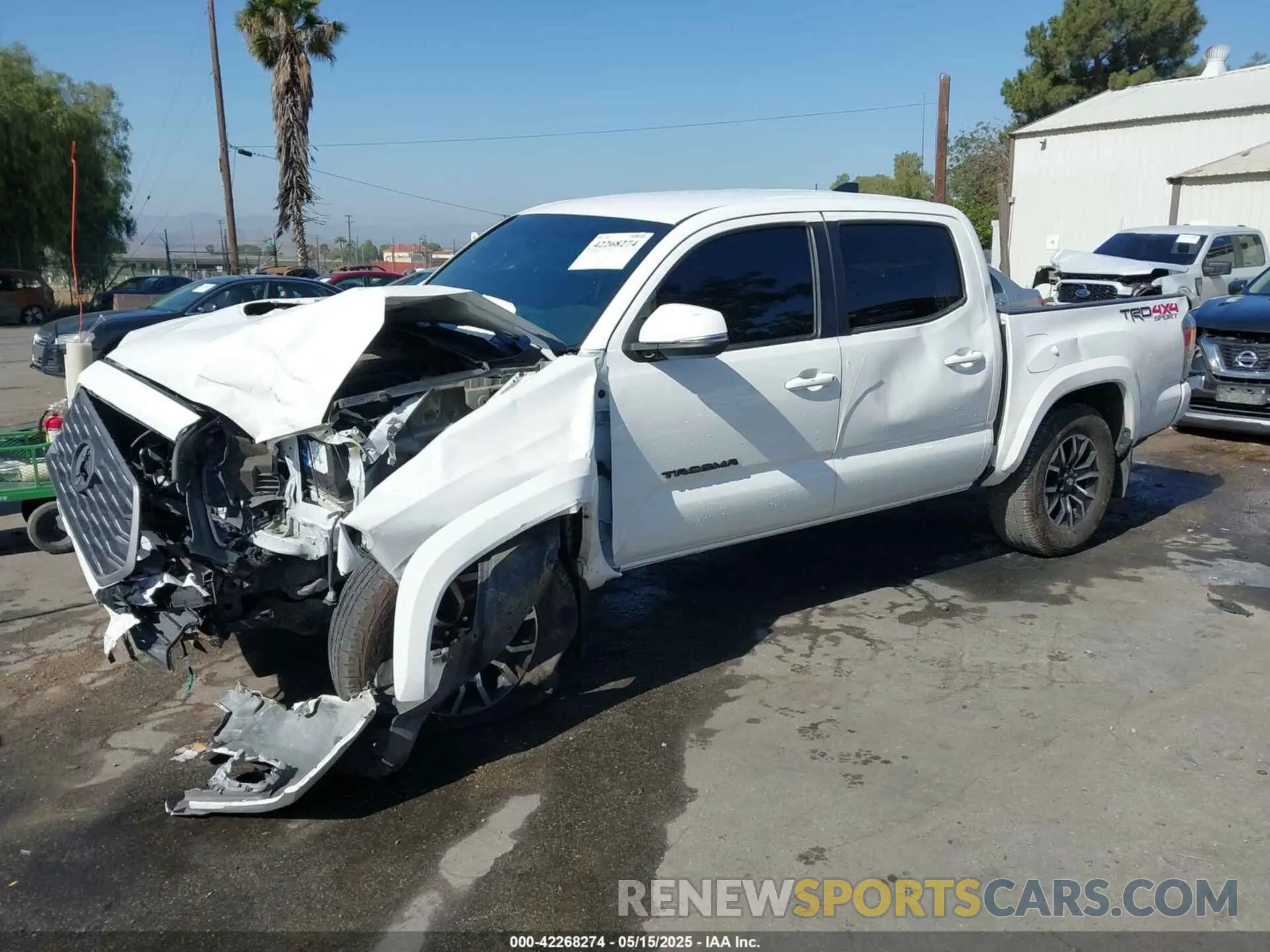 2 fotografías del automóvil dañado 3TMCZ5AN9LM341778 TOYOTA TACOMA 2020