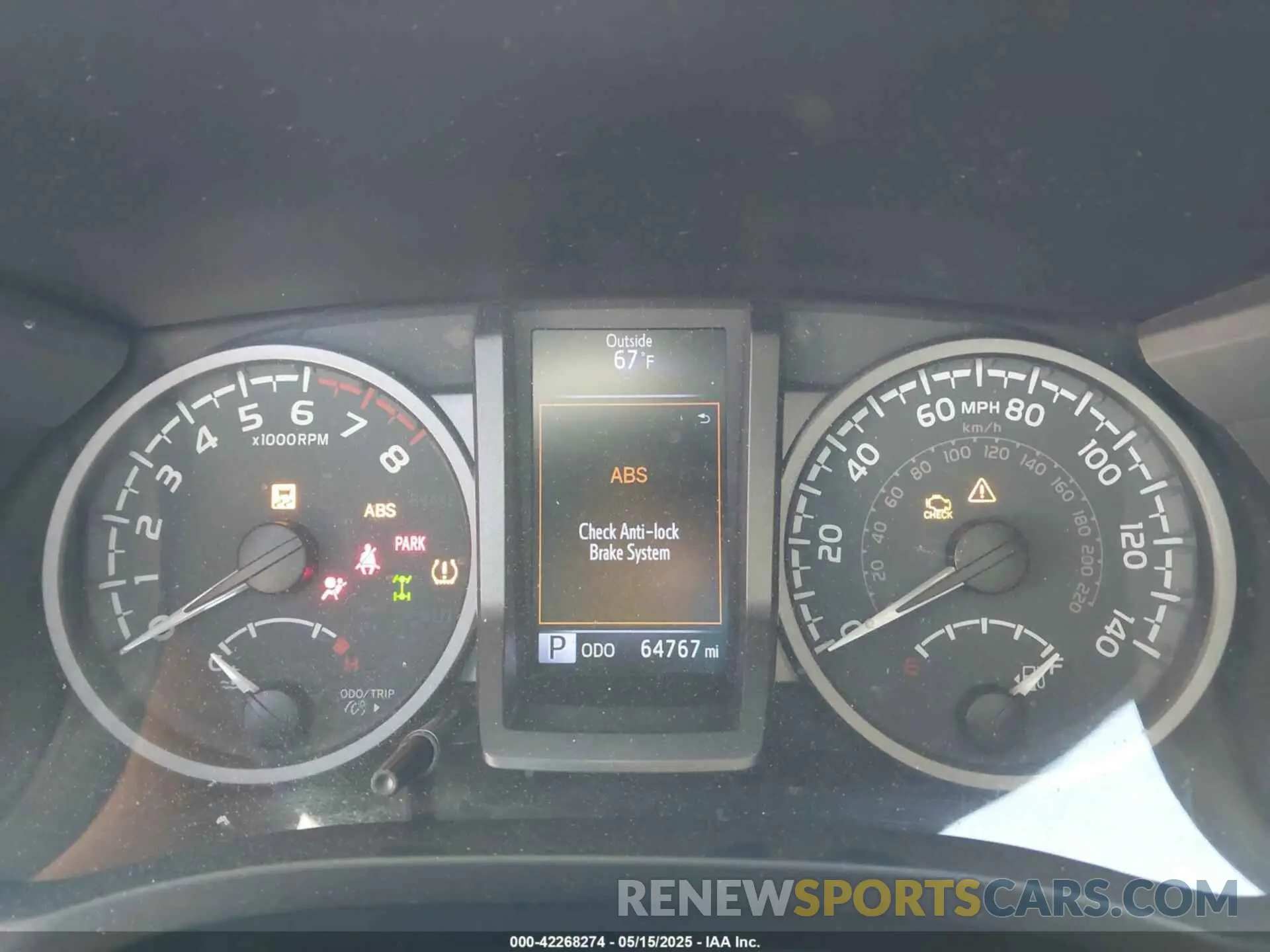 7 fotografías del automóvil dañado 3TMCZ5AN9LM341778 TOYOTA TACOMA 2020