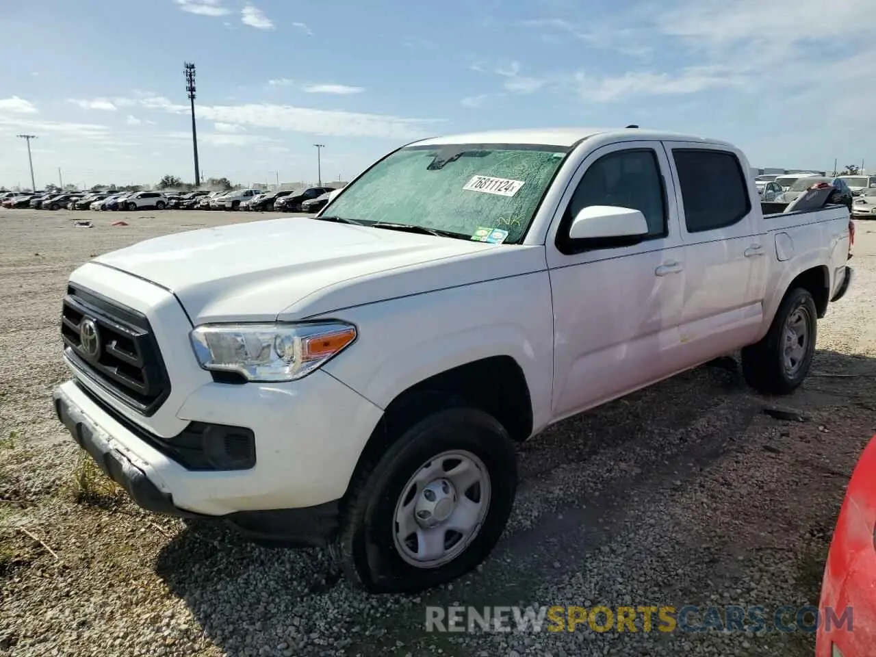 1 fotografías del automóvil dañado 3TMCZ5ANXLM306411 TOYOTA TACOMA 2020