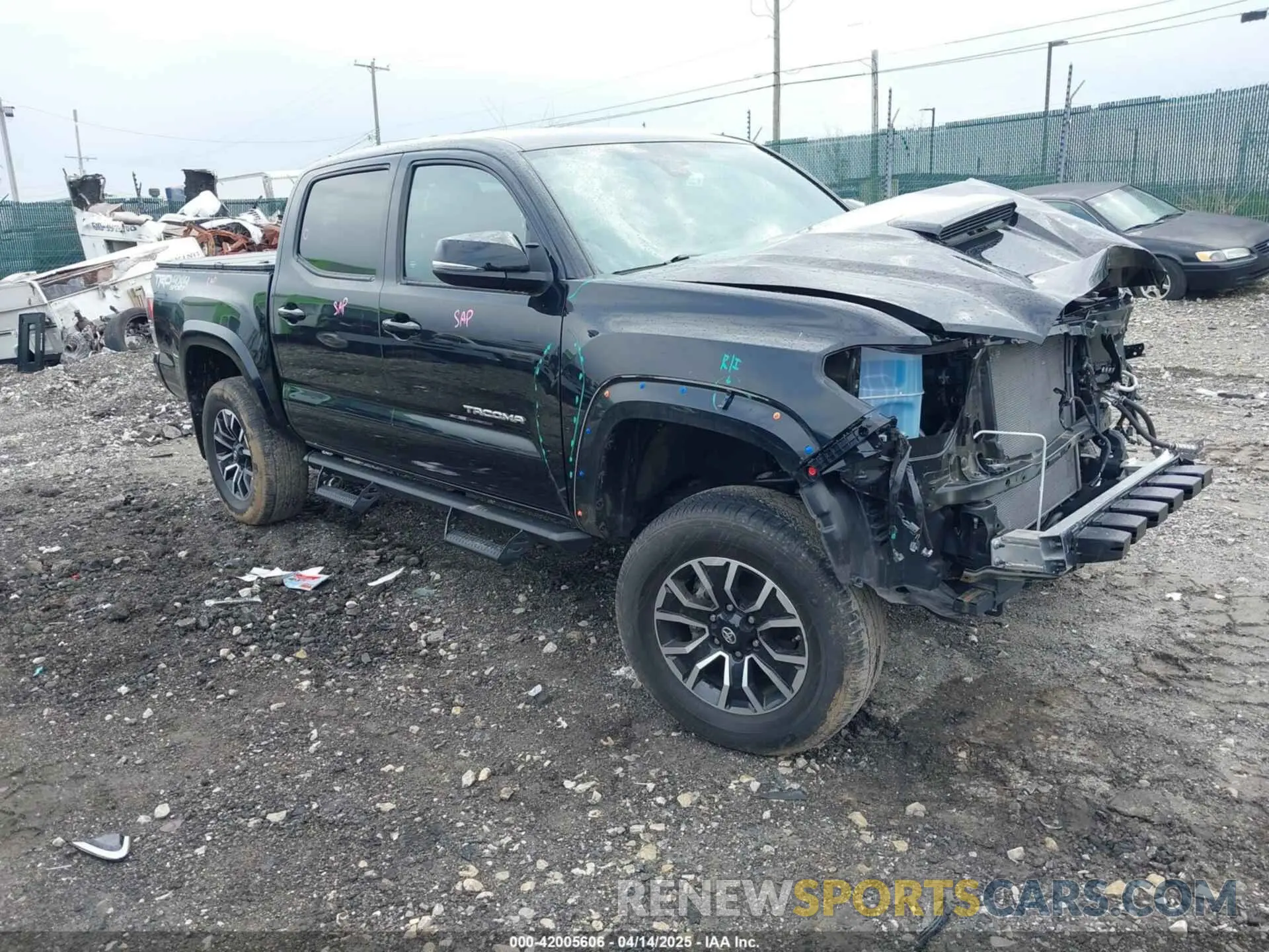 1 fotografías del automóvil dañado 3TMCZ5ANXLM317814 TOYOTA TACOMA 2020
