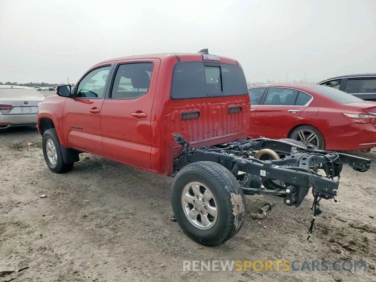 2 fotografías del automóvil dañado 3TMCZ5ANXLM343376 TOYOTA TACOMA 2020
