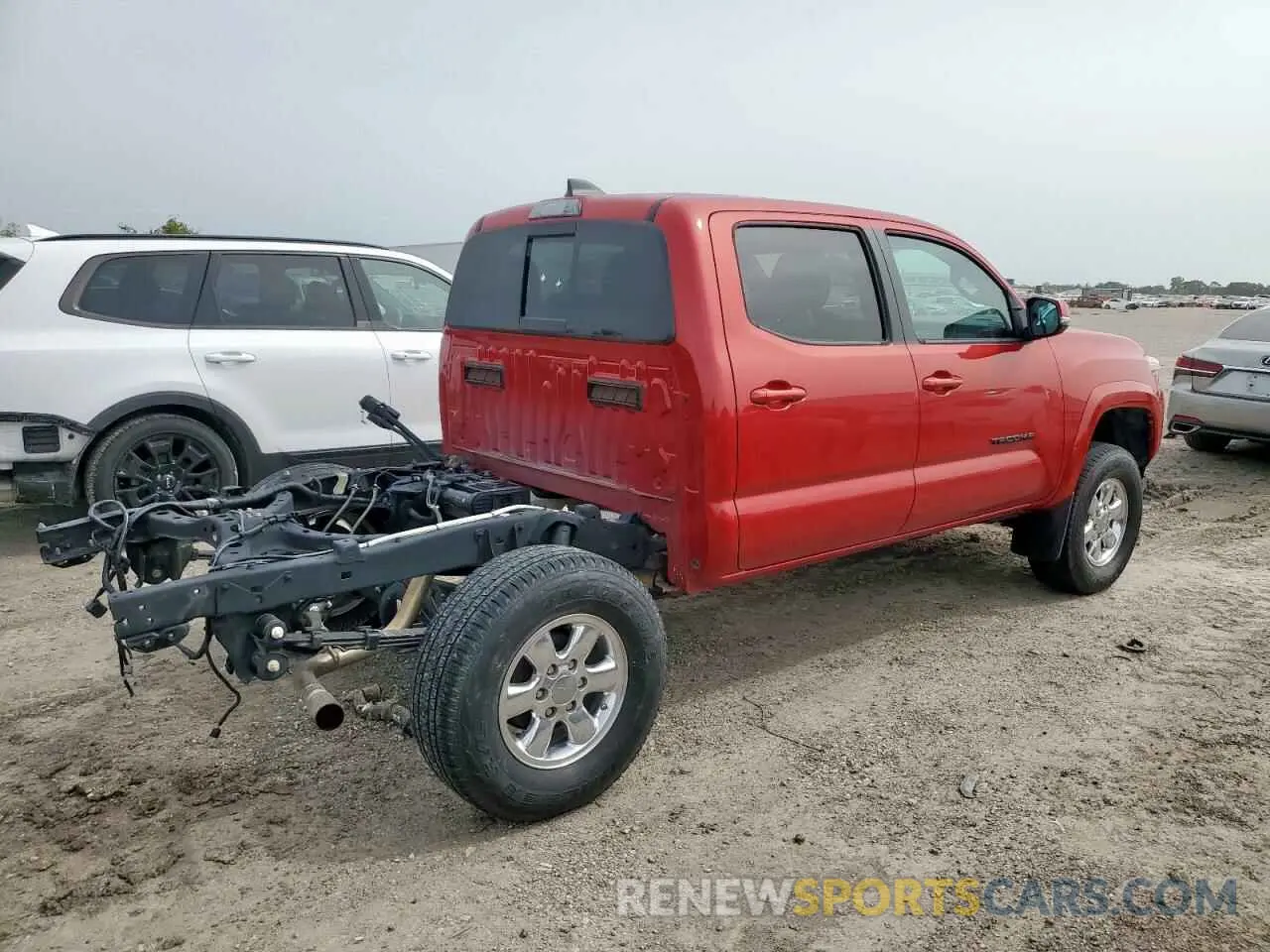 3 fotografías del automóvil dañado 3TMCZ5ANXLM343376 TOYOTA TACOMA 2020