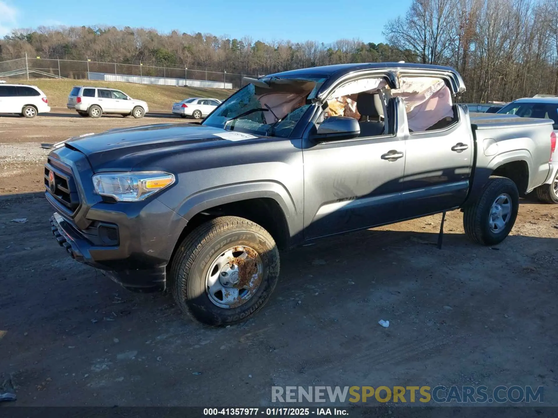 2 fotografías del automóvil dañado 3TMCZ5ANXLM363594 TOYOTA TACOMA 2020