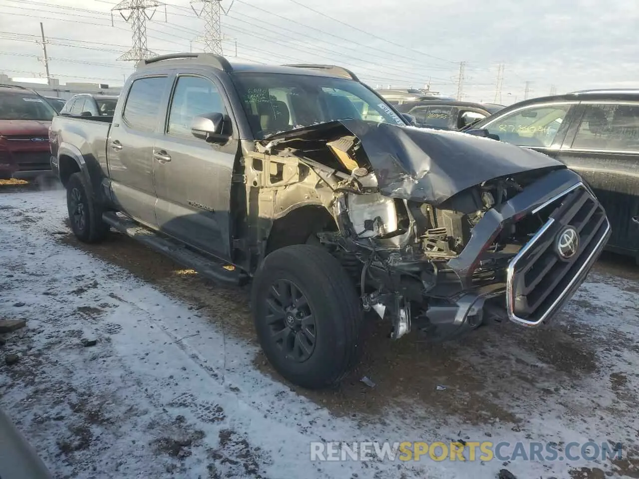 4 fotografías del automóvil dañado 3TMDZ5BN1LM095361 TOYOTA TACOMA 2020