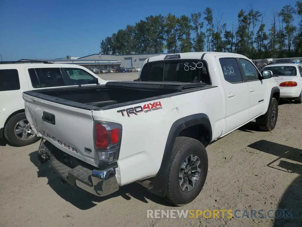 4 fotografías del automóvil dañado 3TMDZ5BN3LM091053 TOYOTA TACOMA 2020