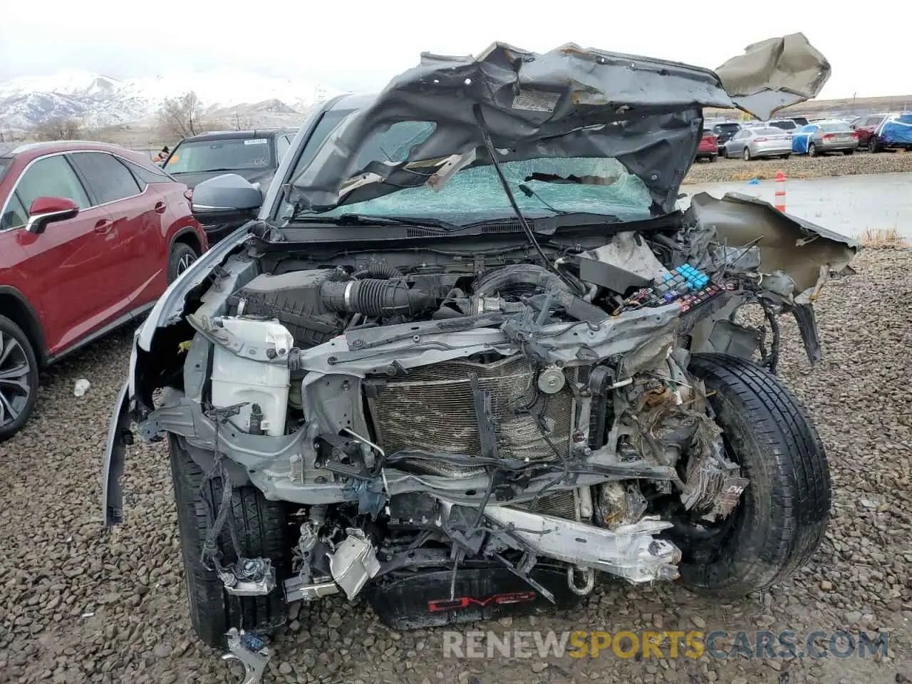 5 fotografías del automóvil dañado 3TMDZ5BNXLM083791 TOYOTA TACOMA 2020