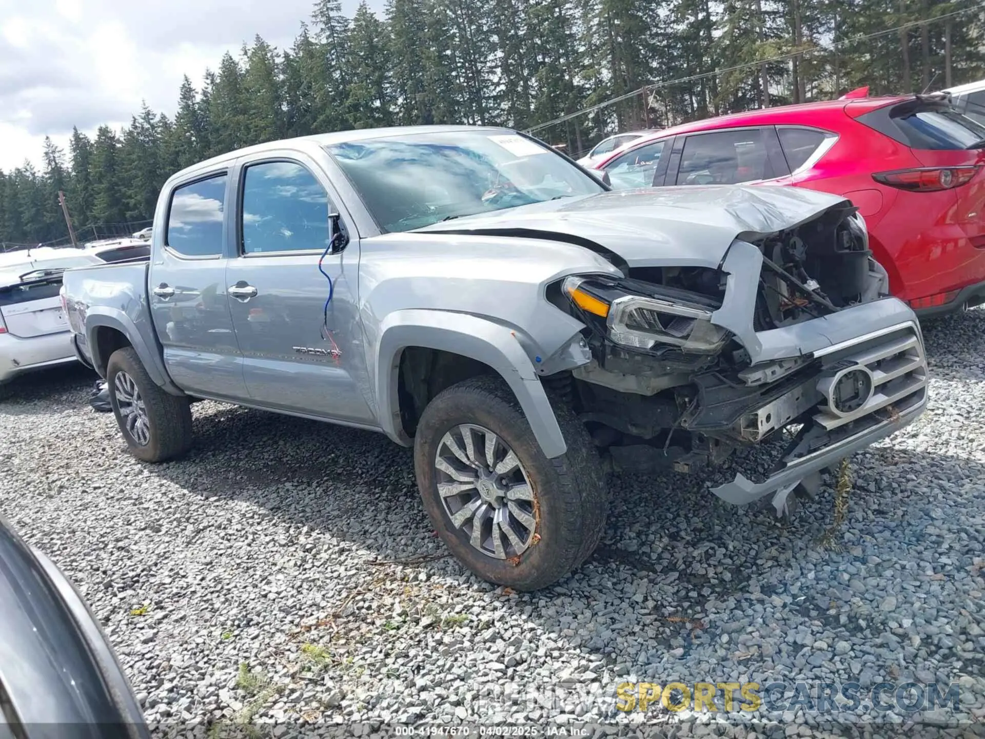 1 fotografías del automóvil dañado 3TMGZ5AN4LM367769 TOYOTA TACOMA 2020