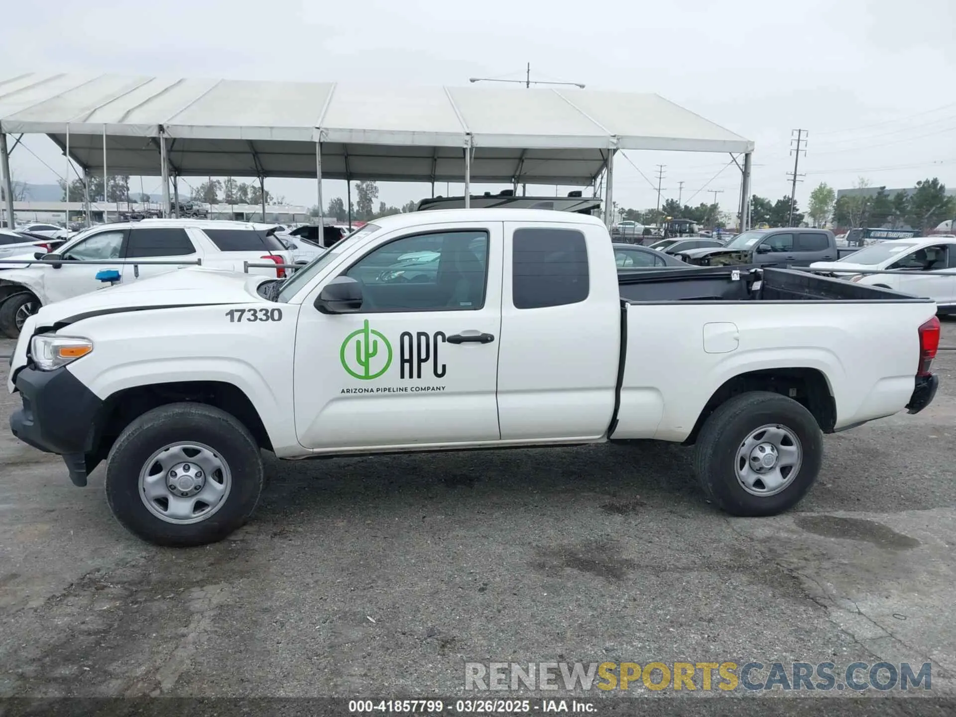 15 fotografías del automóvil dañado 3TYRX5GN2LT000122 TOYOTA TACOMA 2020