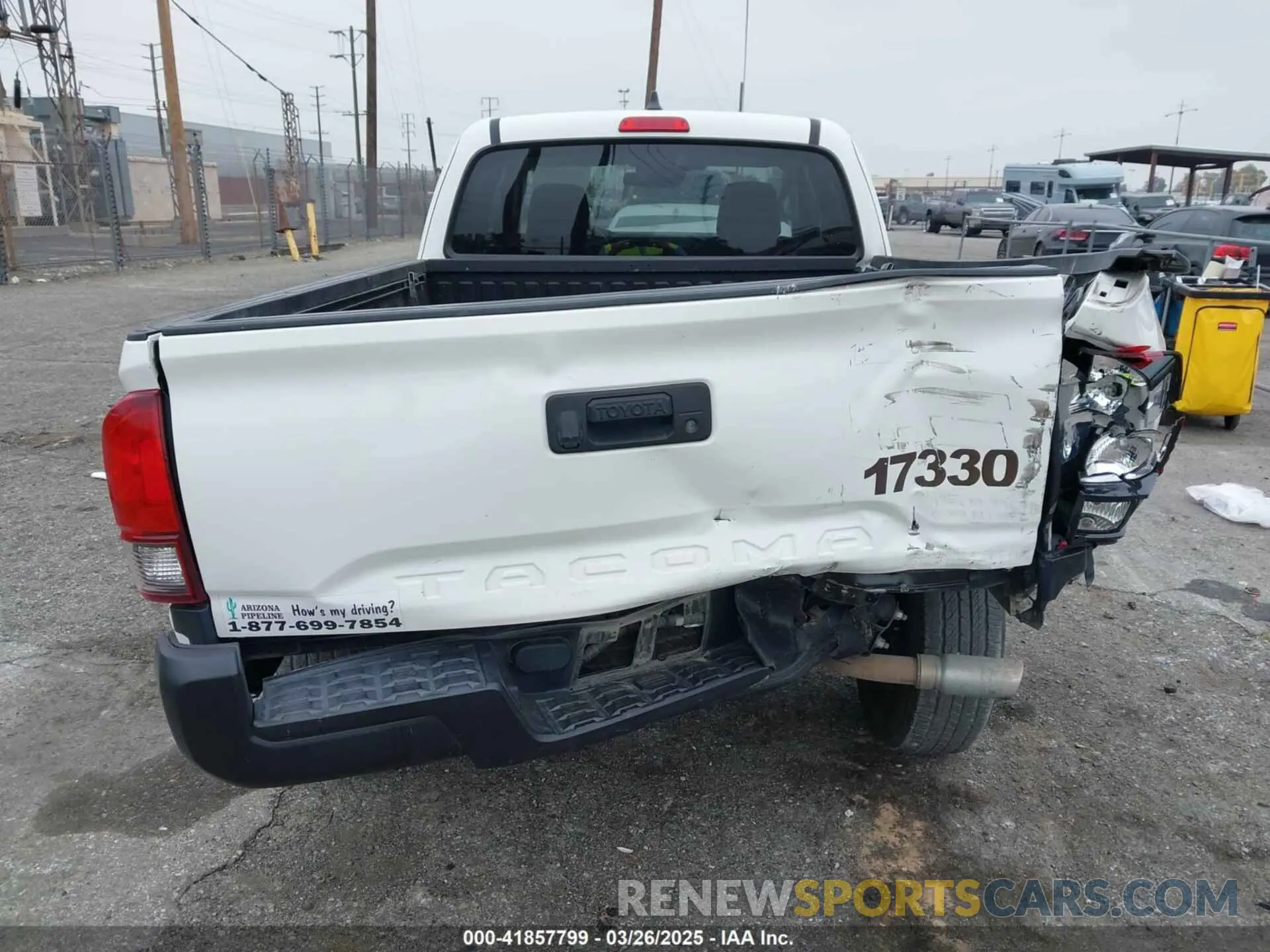 17 fotografías del automóvil dañado 3TYRX5GN2LT000122 TOYOTA TACOMA 2020