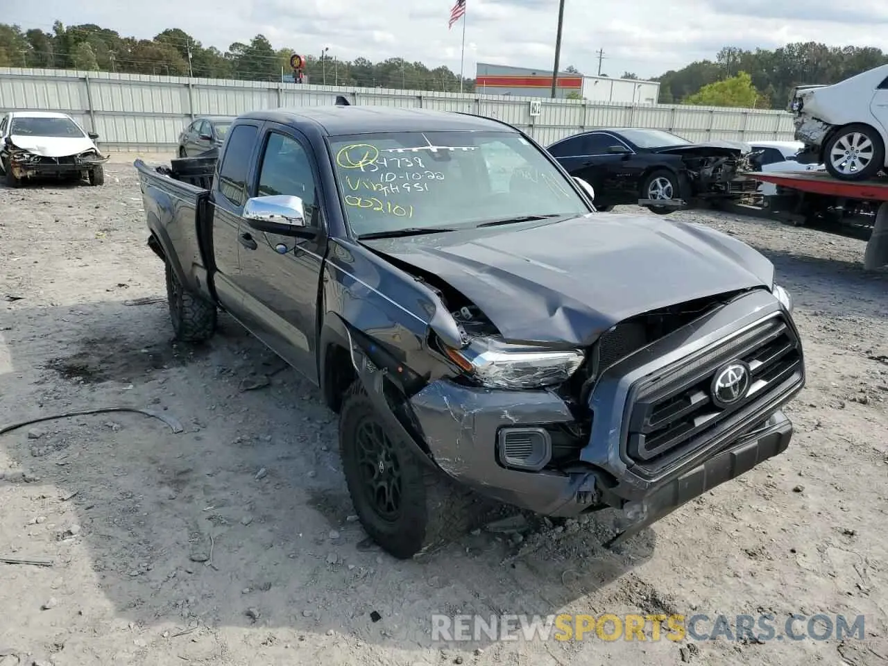 1 fotografías del automóvil dañado 3TYRX5GN4LT002101 TOYOTA TACOMA 2020