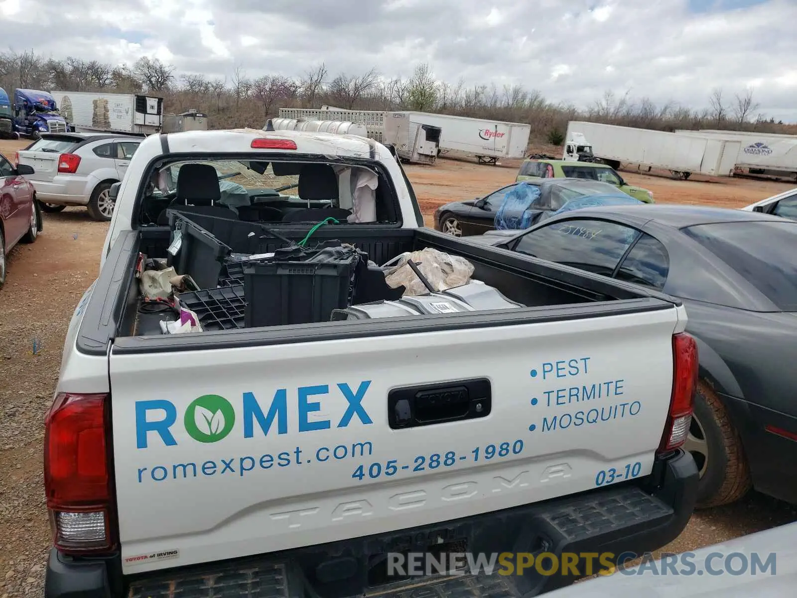 6 fotografías del automóvil dañado 3TYRX5GN8LT002313 TOYOTA TACOMA 2020