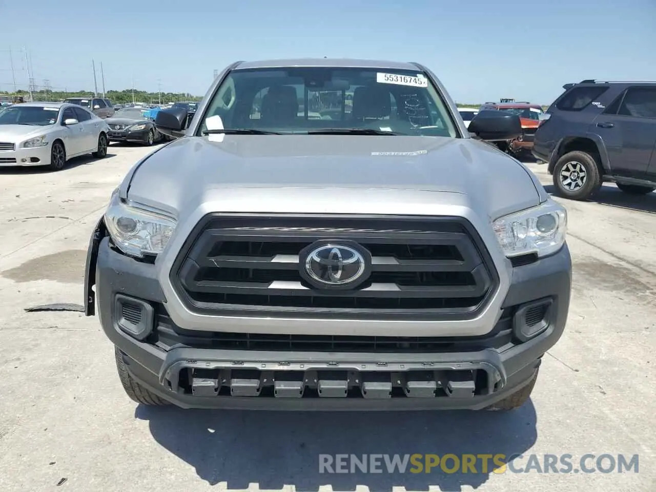 5 fotografías del automóvil dañado 3TYRZ5CN9LT000277 TOYOTA TACOMA 2020