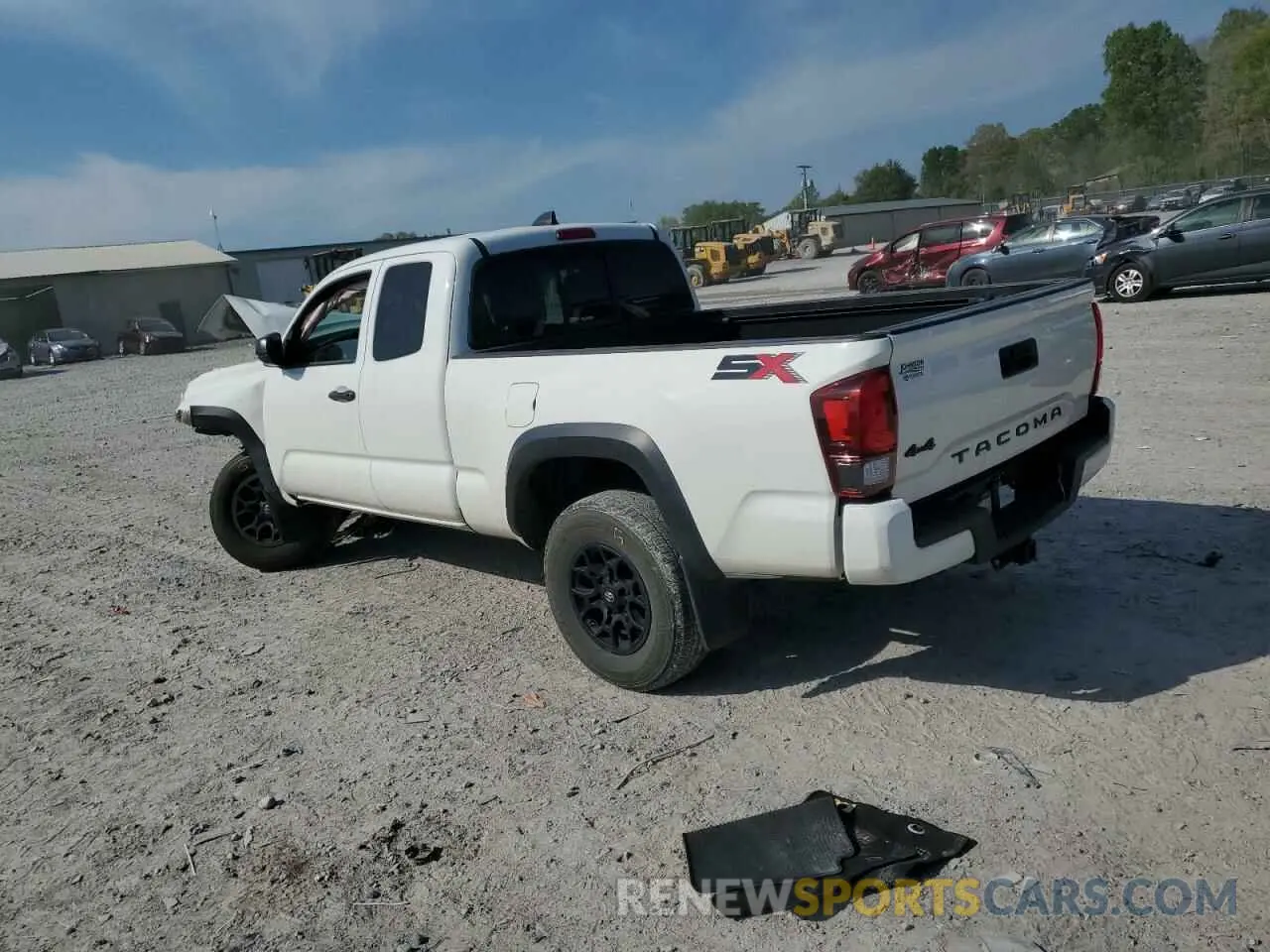 2 fotografías del automóvil dañado 3TYSZ5AN5LT006775 TOYOTA TACOMA 2020
