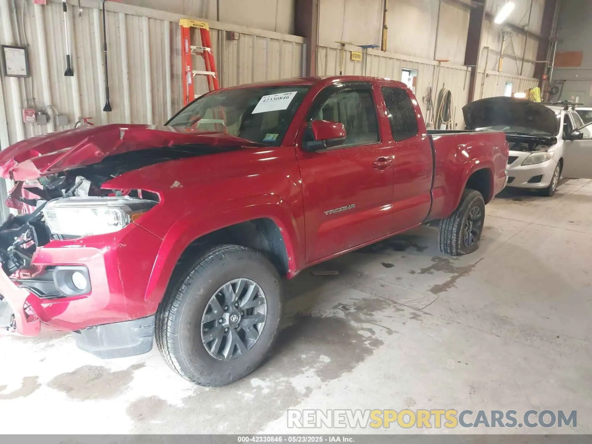 2 fotografías del automóvil dañado 3TYSZ5AN7LT005076 TOYOTA TACOMA 2020